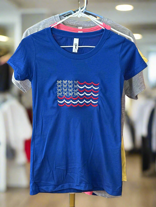 Short Sleeved American Flag T-Shirt